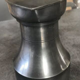 Antique pitcher with shoulder in fine punched tin finish pcorn