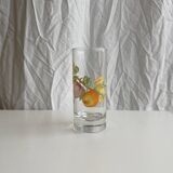 Lot de 5 verres vintage à motif de fruits