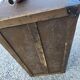 Old travel trunk in oilcloth