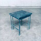 Postmodern Handmade Nesting Table Set by J. Berdou, France, 1980s, Set of 2