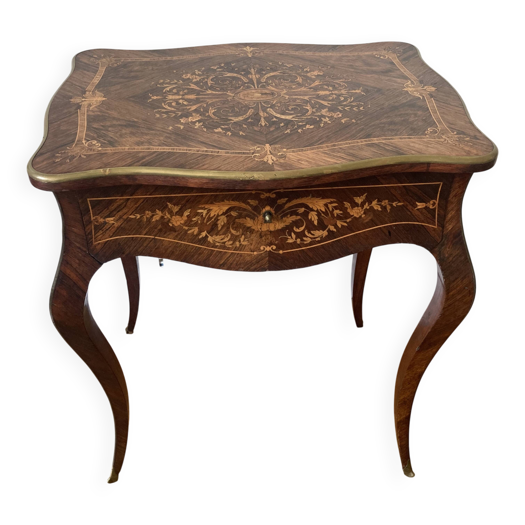 Coiffeuse avec miroir style Louis XV