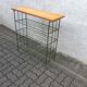 Vintage metal shoe rack table mid century 70s czechoslovakia