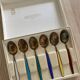 David Andersen 6 silver tea spoons 925