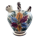 Water bottle with floral decoration