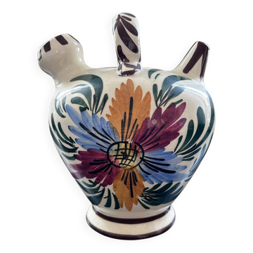 Water bottle with floral decoration