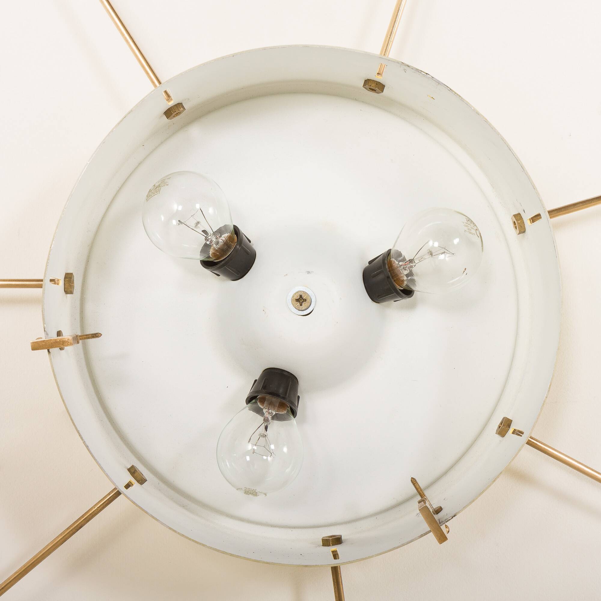 Italian ceiling lamp from the 1950s in the style of Gio Ponti.