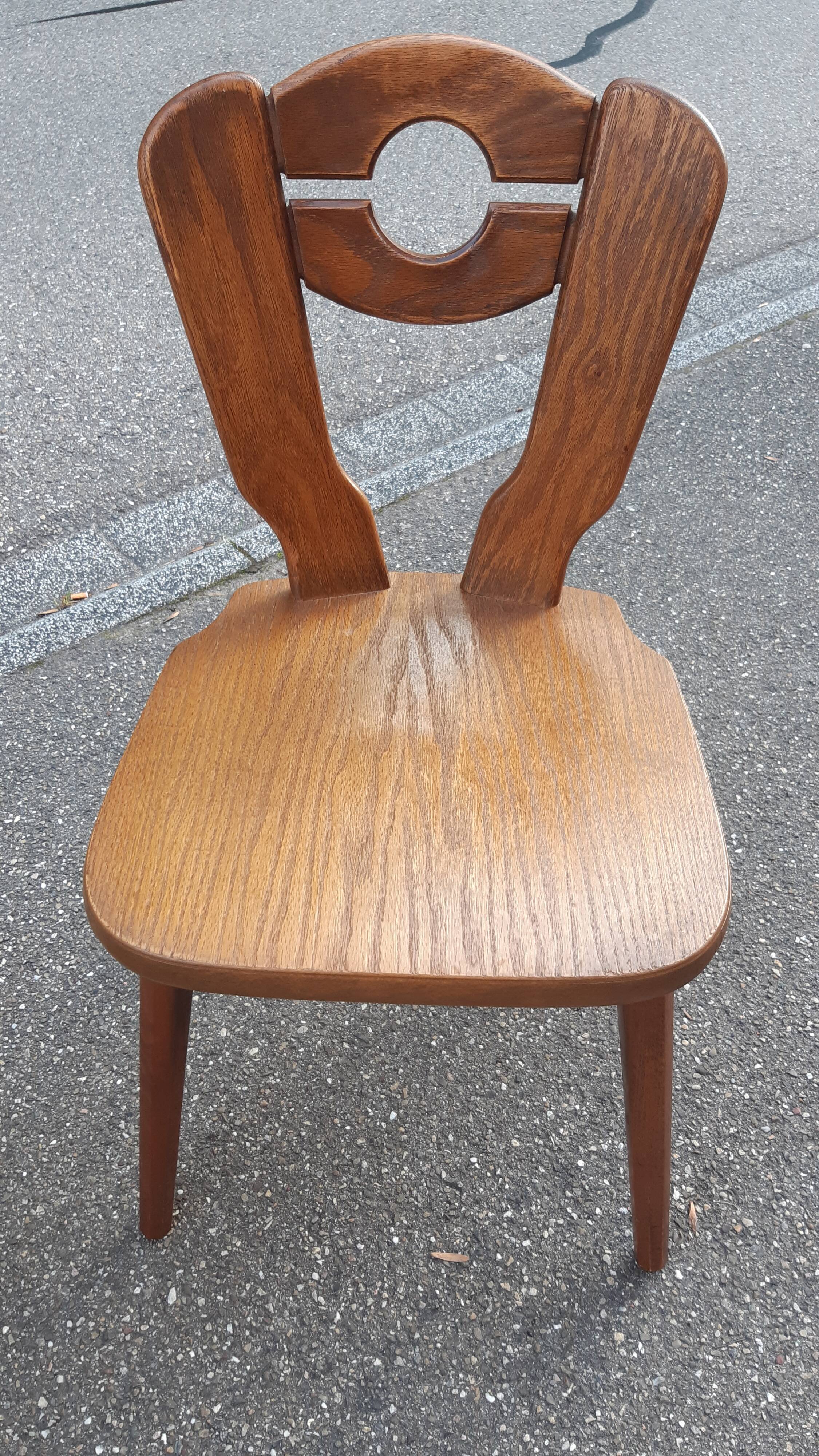 Brutalist mountain chalet decor chairs set of 2