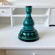 Blue ceramic candle holder