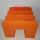 Vintage style orange plastic magazine door