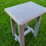 Industrial wooden stool