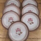 7 Niderviller stoneware flat plates