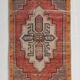 2x3 Red Beige Classic Vintage Rug, 43x82Cm