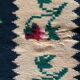 Tapis floral roumain tissé à la main en laine design bohème avec des fleurs 167x225cm