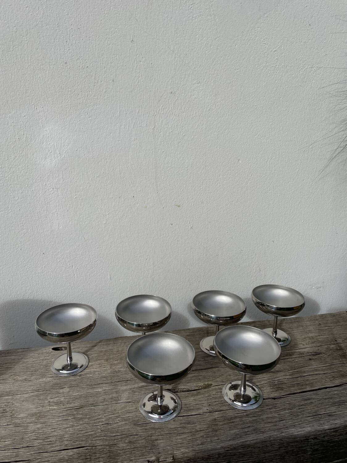 6 coupelles / coupes en inox Remy Letang
