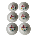 Lot de 6 assiettes creuses Sargueminnes Digoin