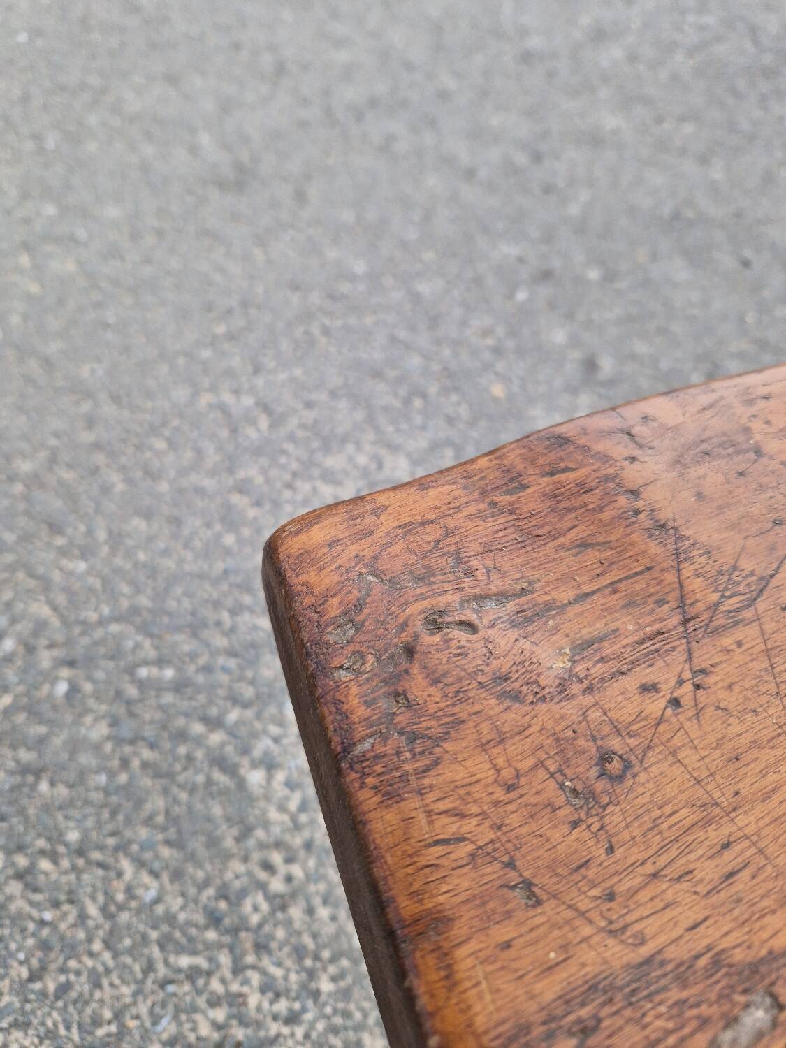 Solid oak bench