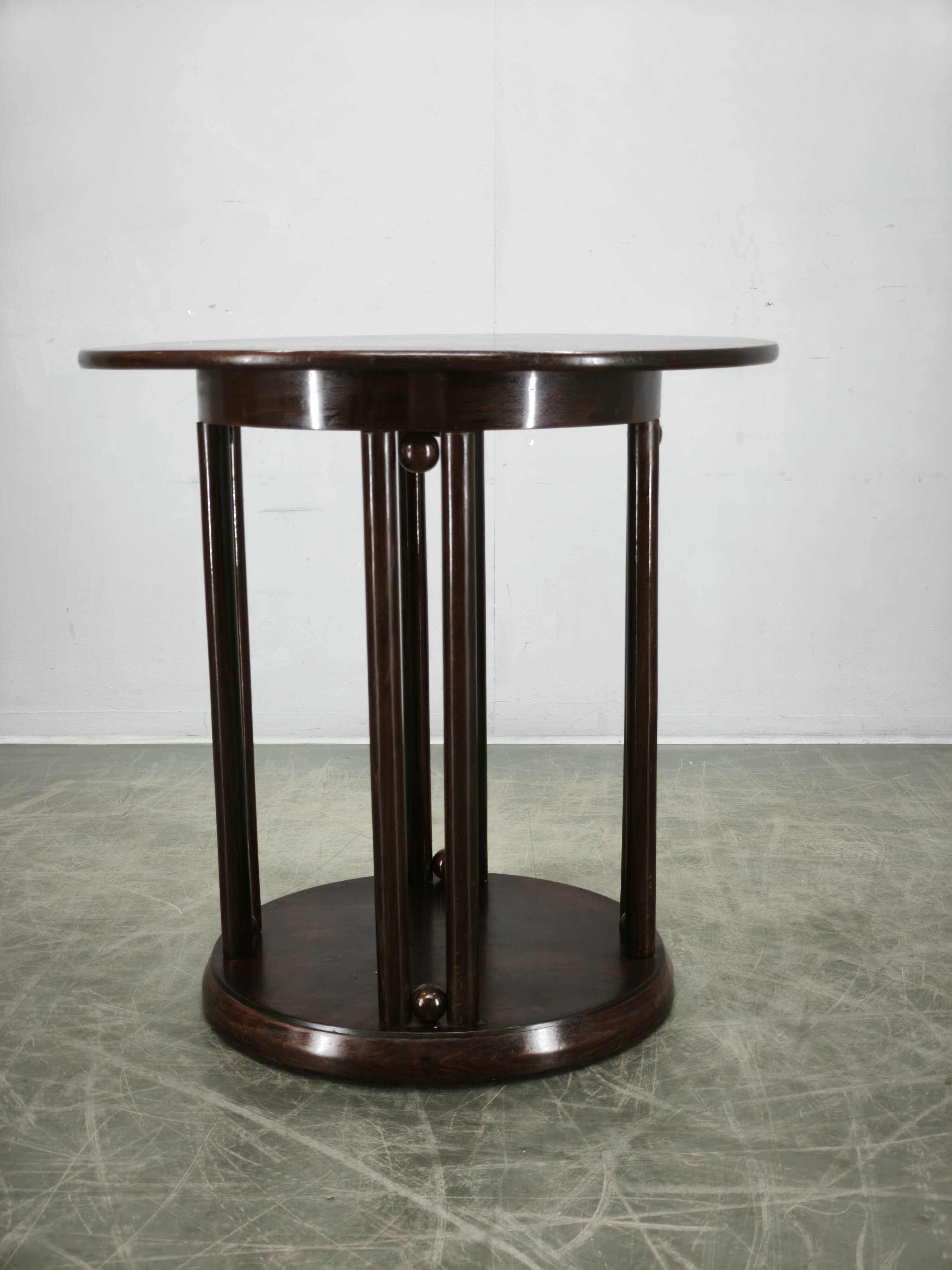 Fledermaus Vienna Secession Table Attributed to Kohn or Thonet, circa 1900