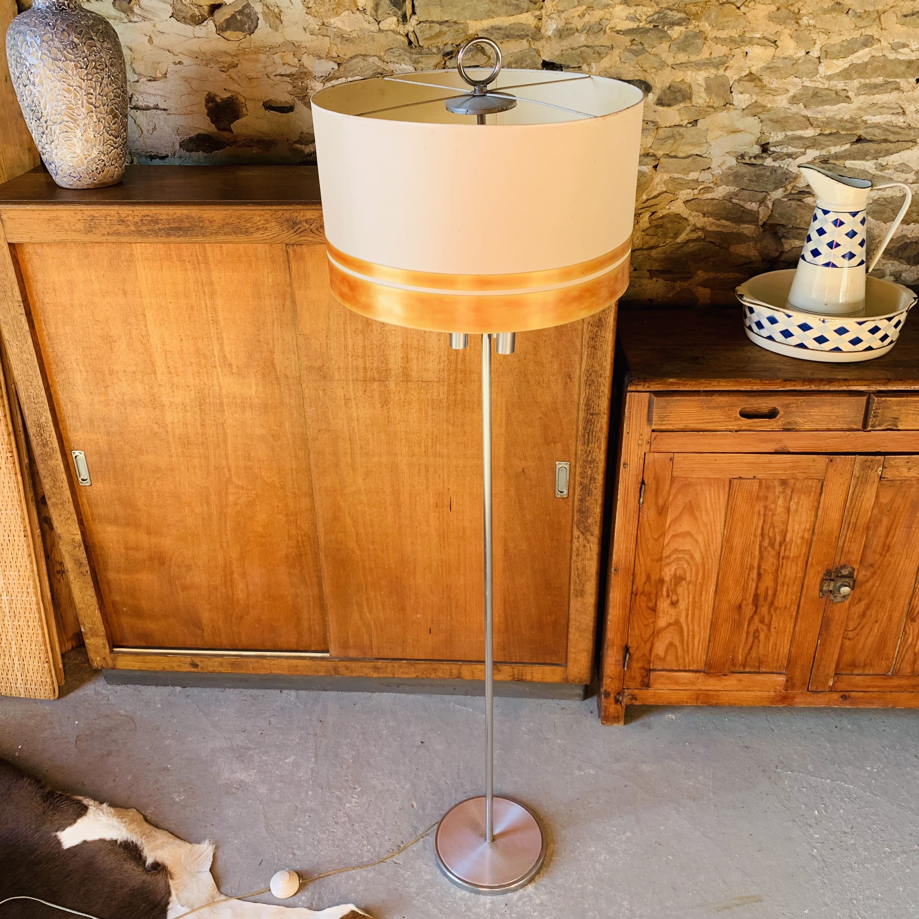 Brutalist floor lamp