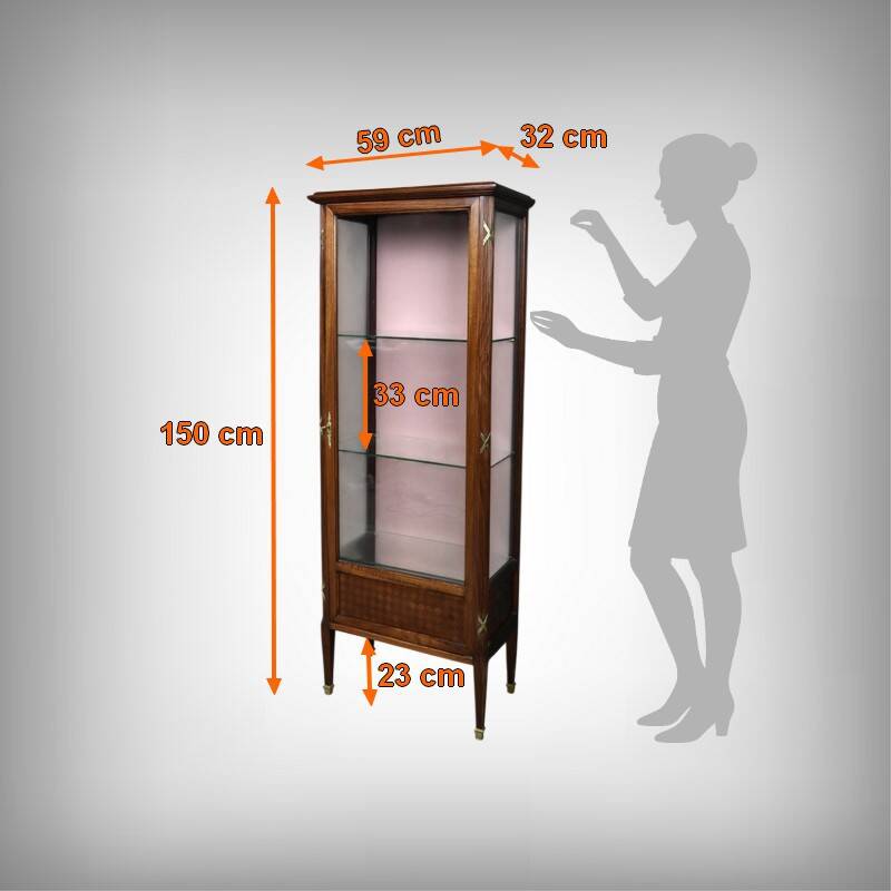 Mahogany display cabinet, Louis XVI style – 1930