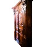 Entrance wardrobe in oak and walnut
