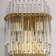 Pairs of wonderful wall lights with crystal rods, Italy, 1970s.
