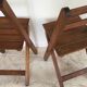 Folding chairs "by the wood fire"