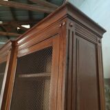 Solid oak library late 19th century around 1890