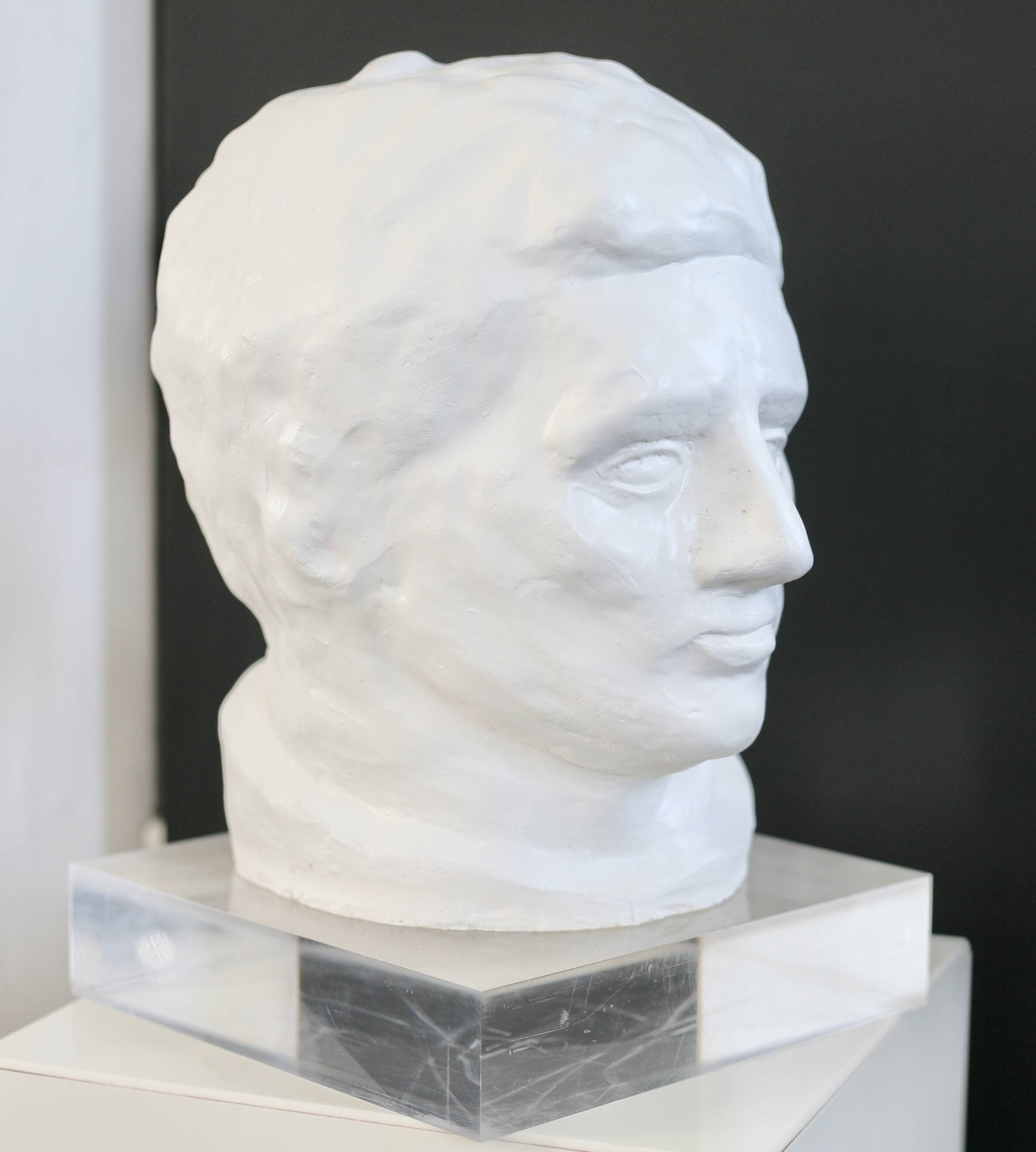 Plaster head, 70s
