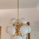Sputnik chandelier by Jaroslav Bejvl for Kamenicky Senov