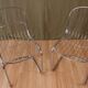 Série de 4 chaises en acier tubulaire