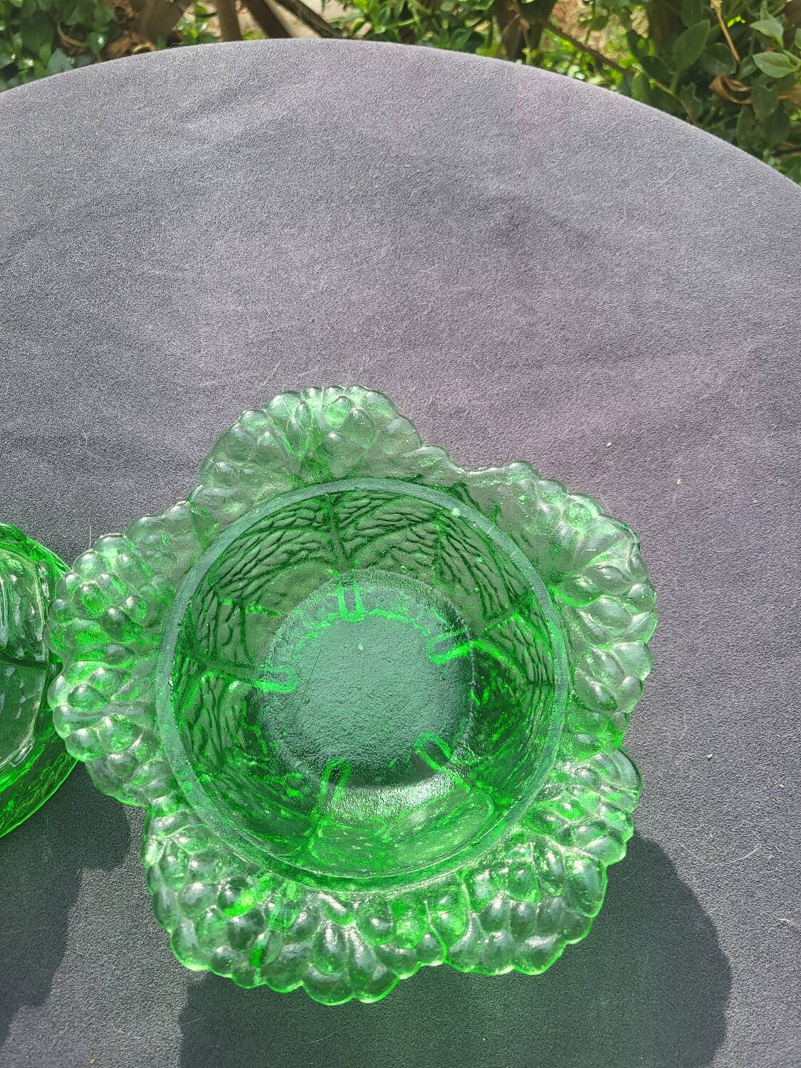 Beurrier chou en verre Portieux ( urane ouraline)