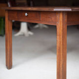 Square wooden art-deco table