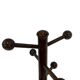 Vintage Wooden Sputnik Design Freestanding Coat Rack, 1970s, Brown