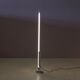 Lampe de sol Trapez en chrome des années 1990 avec tube blanc par Erwin Egli pour Ribag Suisse