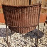 Fauteuils en osier Frederick Weinberg