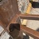 Solid oak farmhouse bench 140cm for rustic farmhouse table 1950