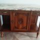 Sideboard - 1920 - art deco - 1 door - 2 drawers - gray marble top