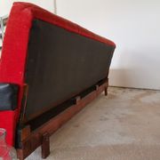 Convertible bench daybed rockabilly red and blakc 50-60s