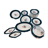 Service de table ancien  porcelaine faience Salins 54 pièces