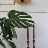 Two copper candle holders