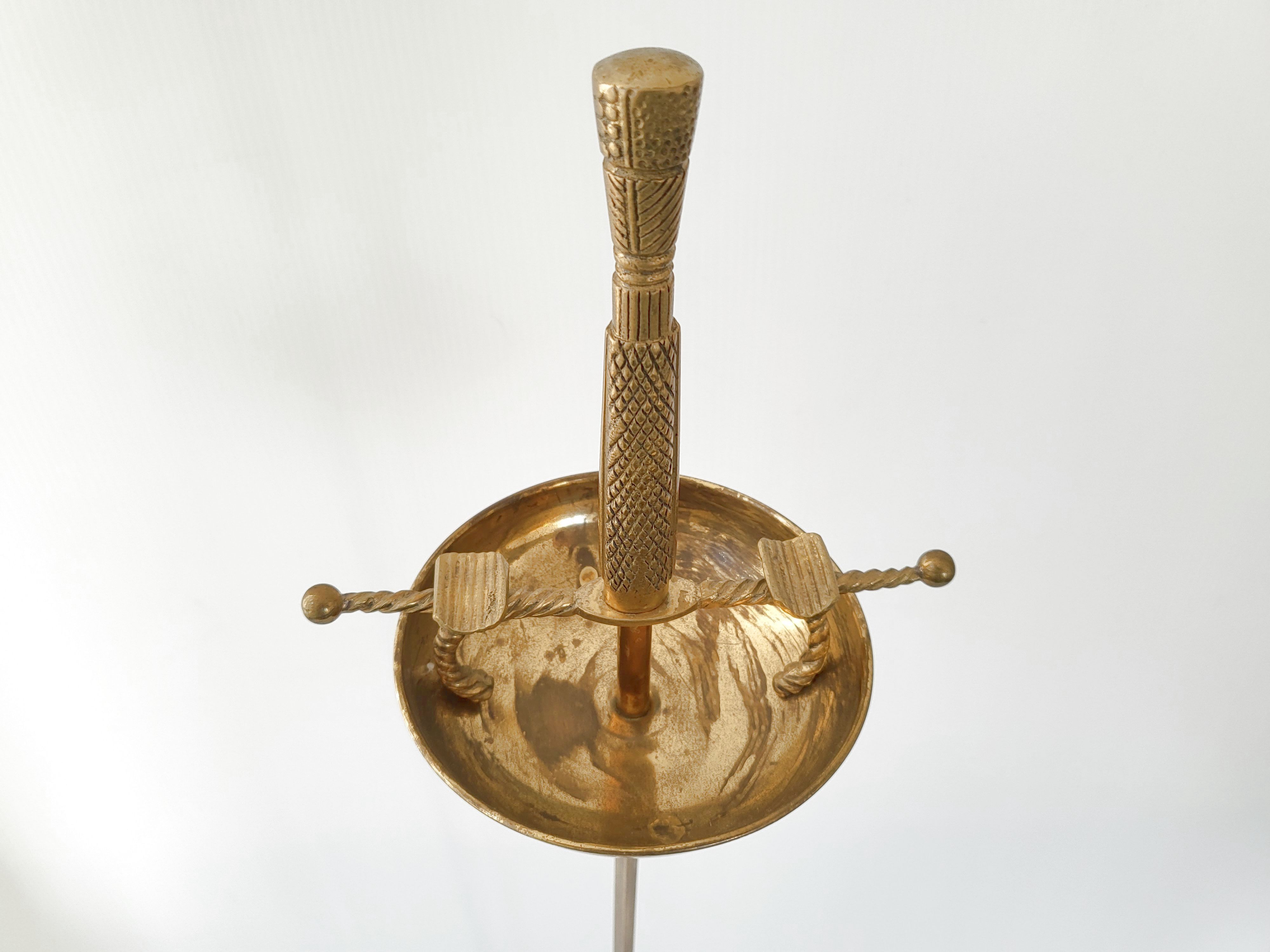 Vintage sword ashtray 1970