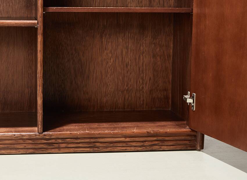 Modernist Rattan Cabinet Netherlands 1930s