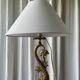 Lampe dauphin en bronze doré style Louis XV
