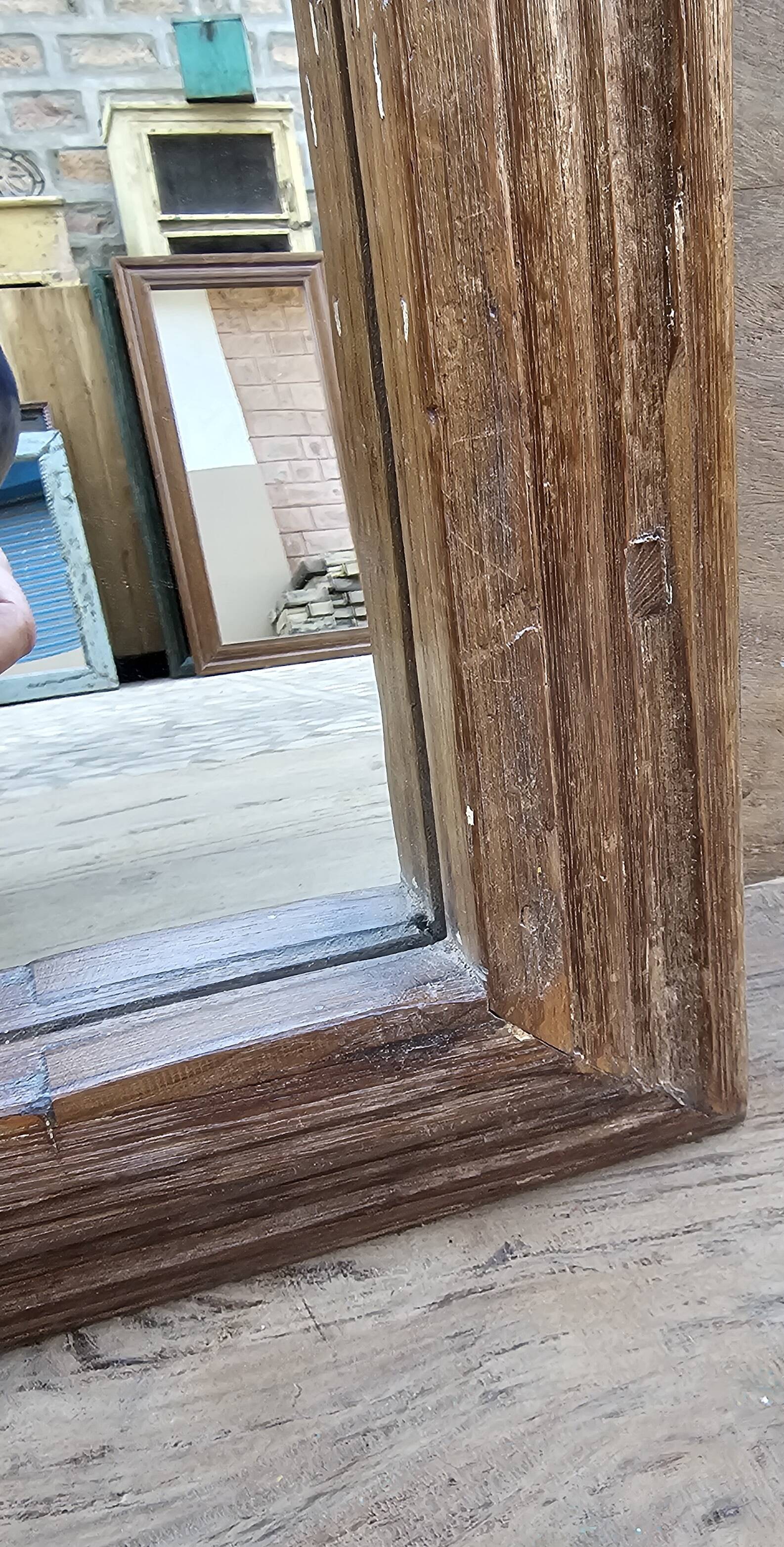 Teak mirror from Burma