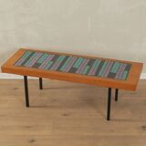 60s Flower Bench with Ceramic Tiles