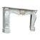Louis XV style fireplace in white Carrara marble circa 1900