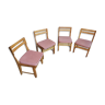 Set of 4 chairs "Your Home" by Guillerme - Chambron - 70s