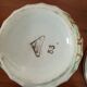 Set 6 bowls cow creamer semi porcelain old