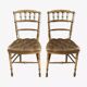 Ancienne paire de chaises de théâtre