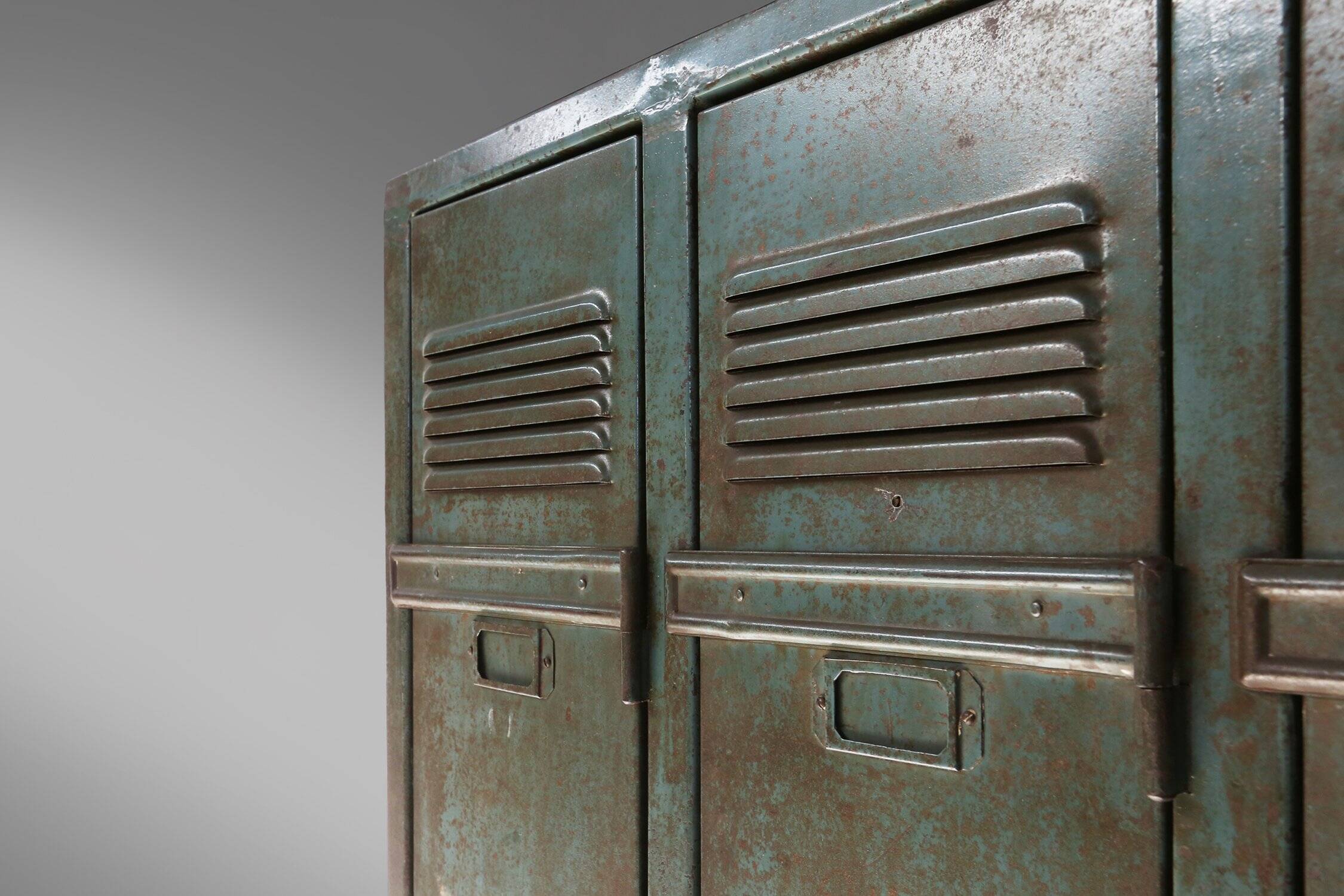 Antique Industrial Storage Locker, France ca. 1910